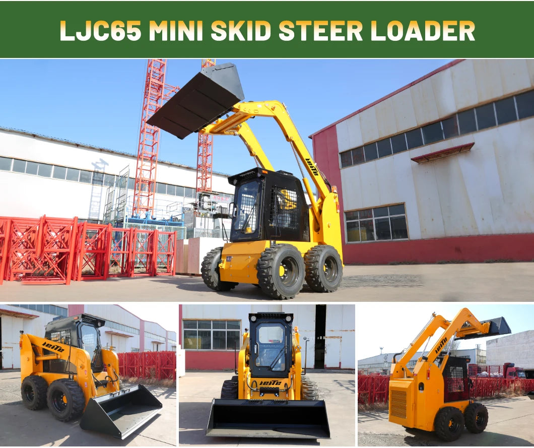 Small Rubber Tracked Skid Steer Loader Fork Skid Steer Loader 