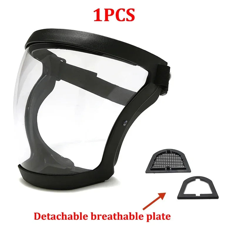 Full Face Protection Mask for Work Transparent Facial Protector 