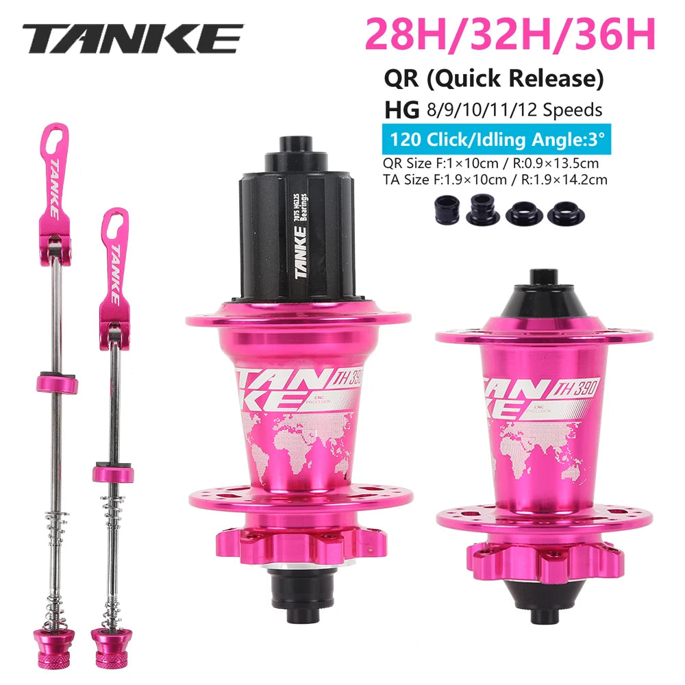 TANKE Mountain Bike Disc Brake Hub Front Rear Hubs