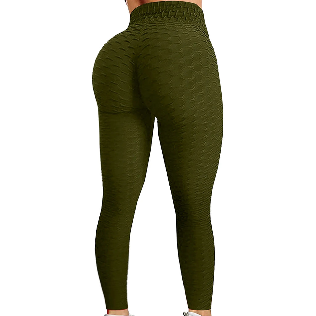 Pantalones de Yoga de cintura alta para mujer, mallas adelgazantes con Control d