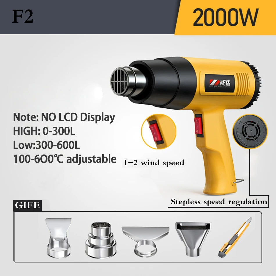 2000W,2200W,2500W,2800W hot air gun Digital temperature display 