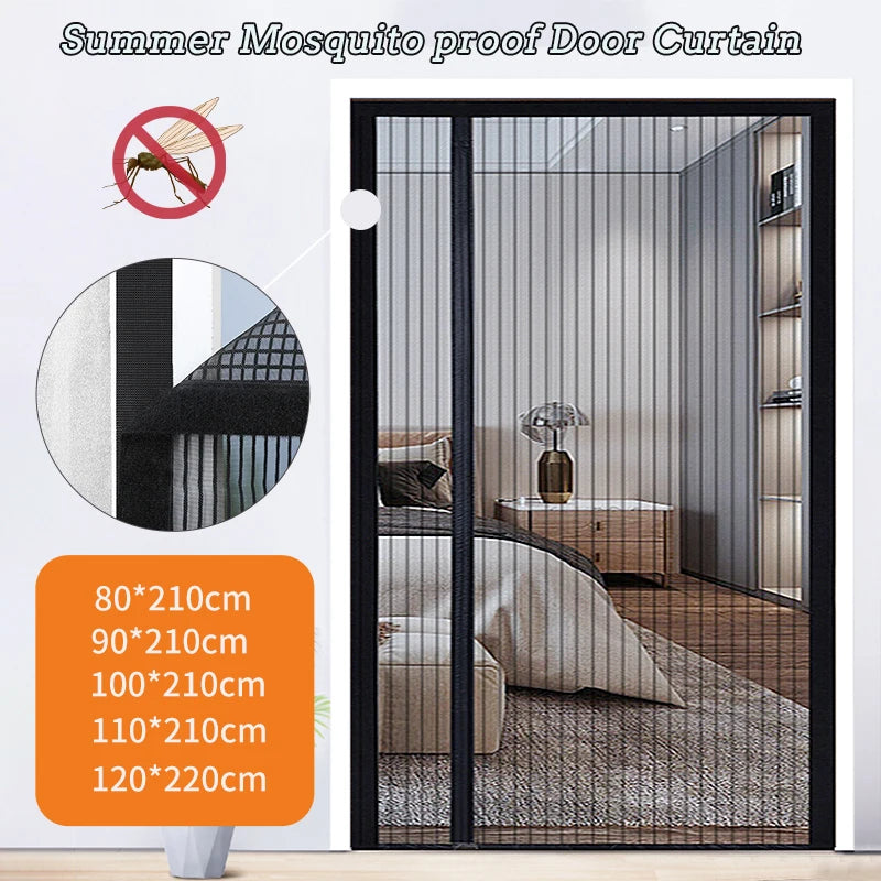 Magnetic Screen Door Curtain Non-woven Fabric Anti-mosquito Mosquito Net