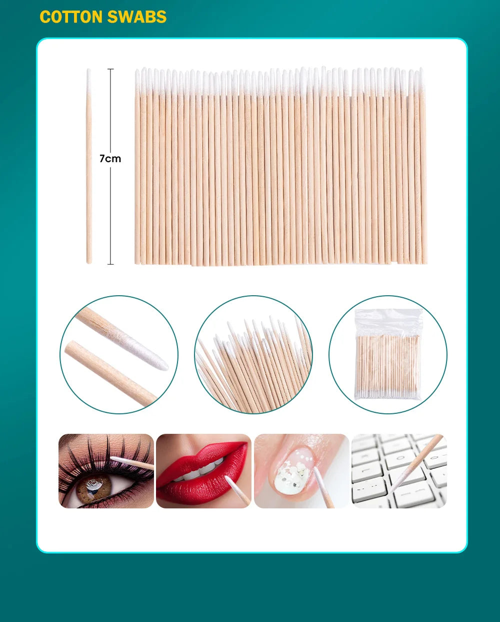 Disposable Mascara Wands Eyelash Applicator Brush Spoolies for Ext 