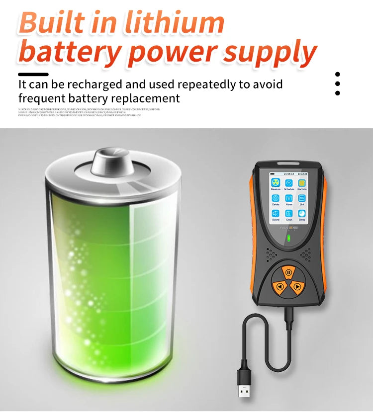 Geiger-Detector de radiación Nuclear, contador de rayos X, Beta Gamma, dosímet