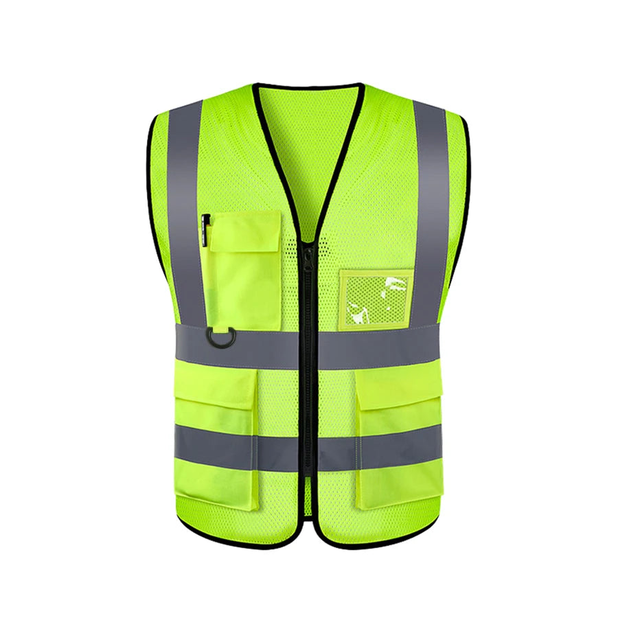 Chaleco de seguridad reflectante de alta visibilidad, chalecos reflectantes de seguridad ajustables, tráfico nocturno al aire libre para correr, ciclismo y Deportes