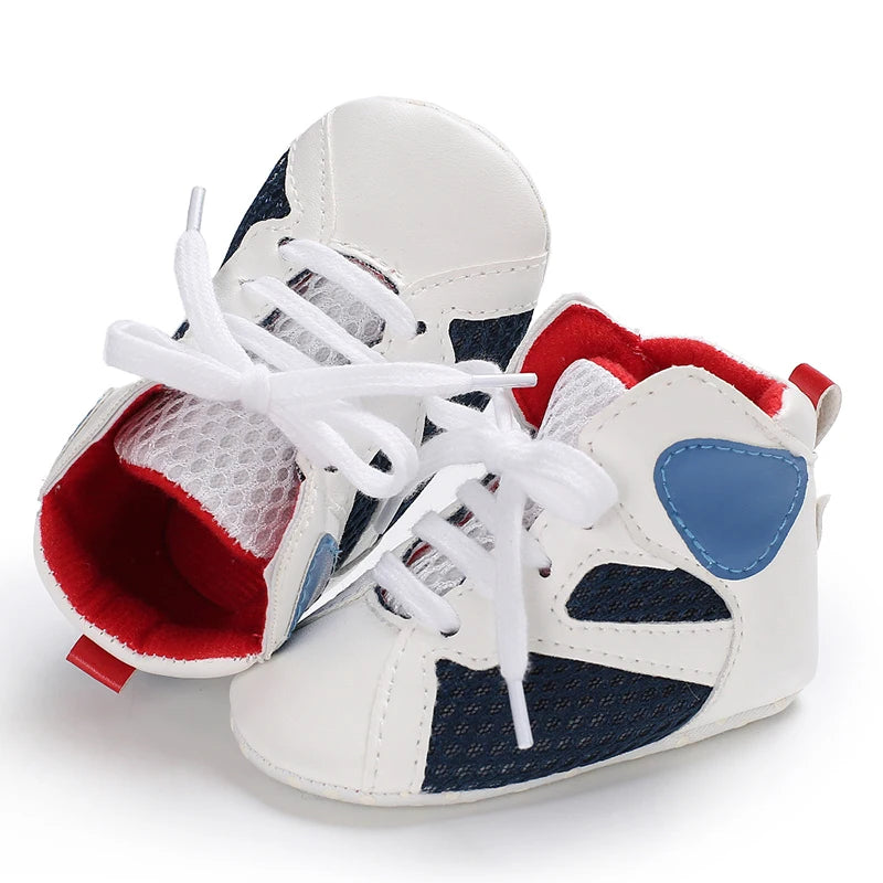 Baby High Top Basketball Sneakers Anti-Slip Casual Sports Shoes 