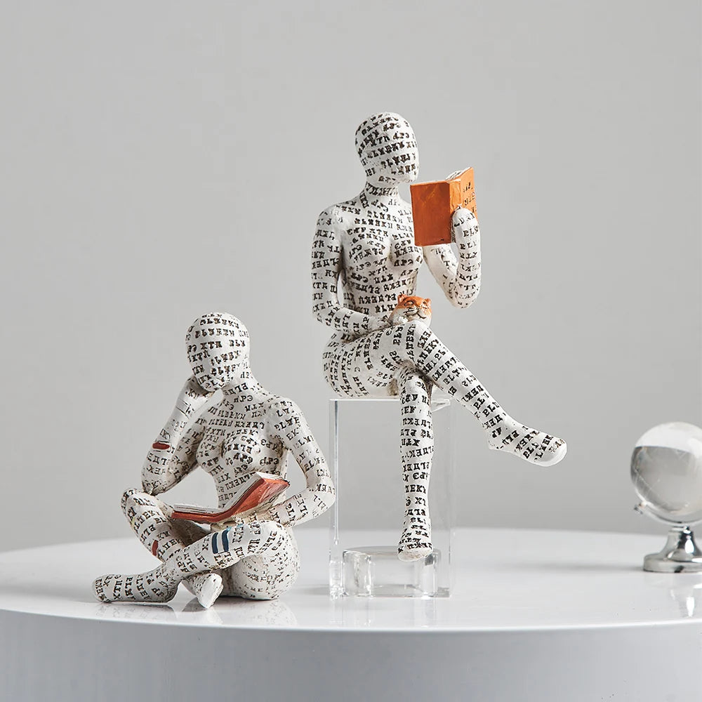 Creative Resin Art Decoration Modern Home Office Shelf 