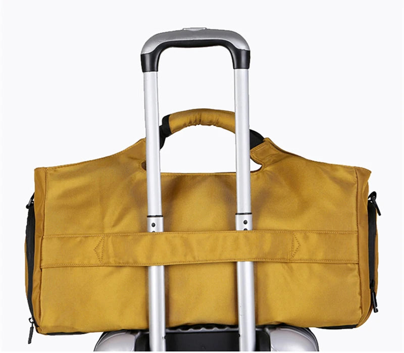 Bolsa deportiva de gimnasio para hombre, bolso de viaje para Fitness, bolsillo para zapatos, equipaje, bolso de mano impermeable, bolso de hombro para fin de semana al aire libre