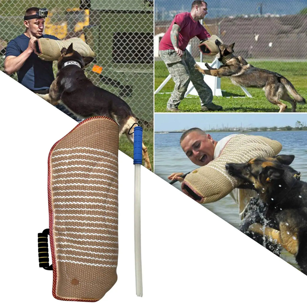Manga protectora para morder perros, equipo de entrenamiento, palo de agitación