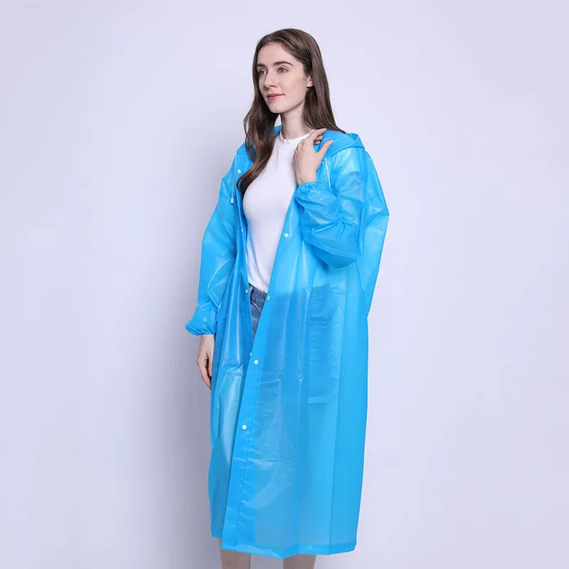 Adult 3 in 1 Waterproof Long Raincoat Rain Coat Jacket Co
