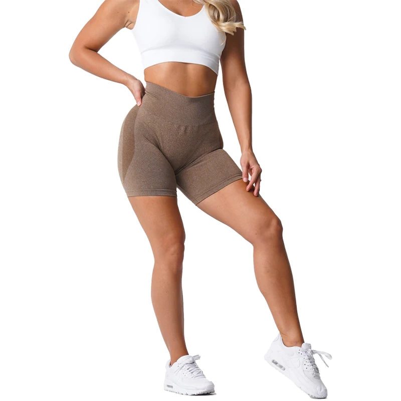 NVGTN-pantalones cortos sin costuras para mujer, Shorts de entrenamiento con realce, ropa deportiva para gimnasio, Yoga