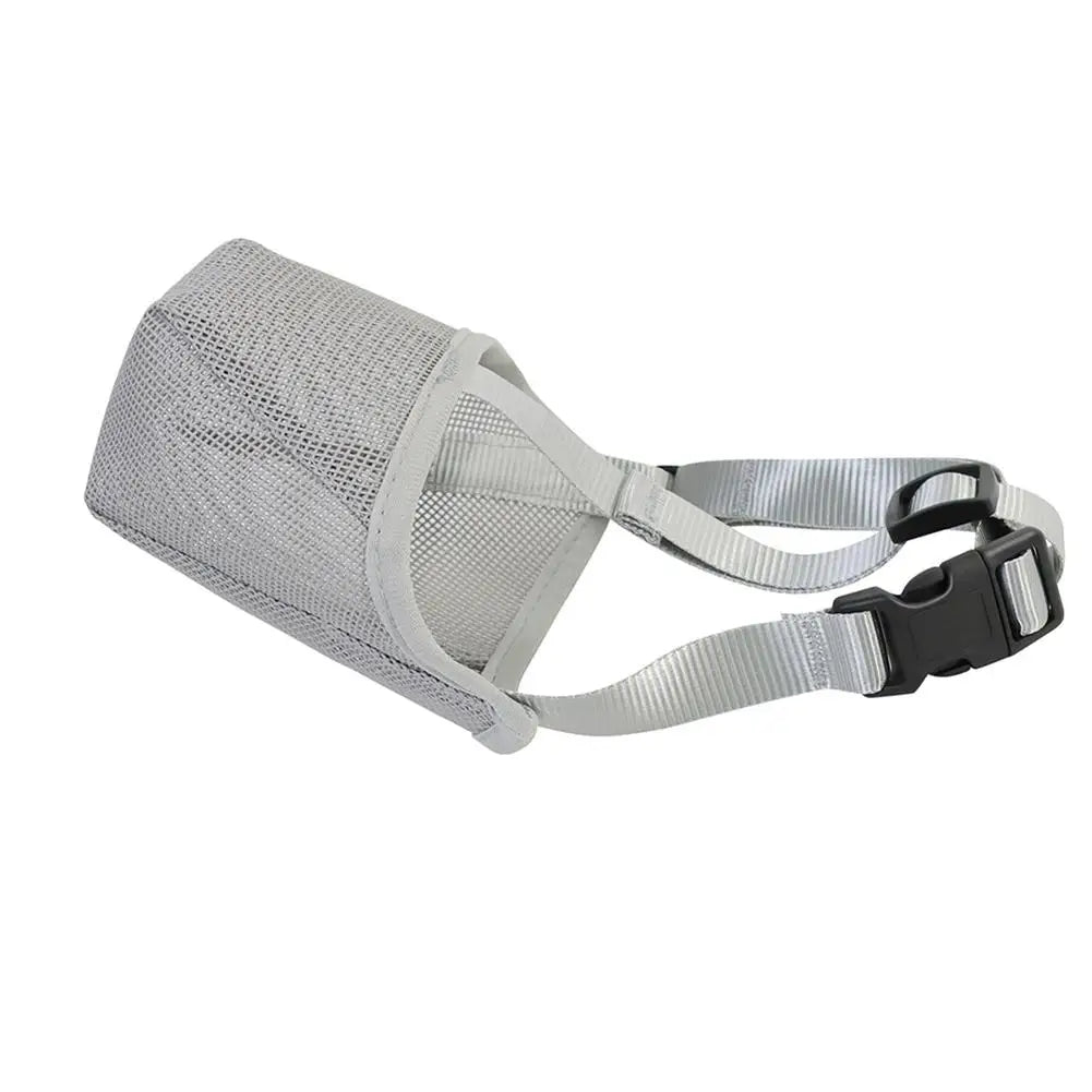 Anti Bark Dog Muzzle, Adjustable Breathable Mesh Dog Muzzle 