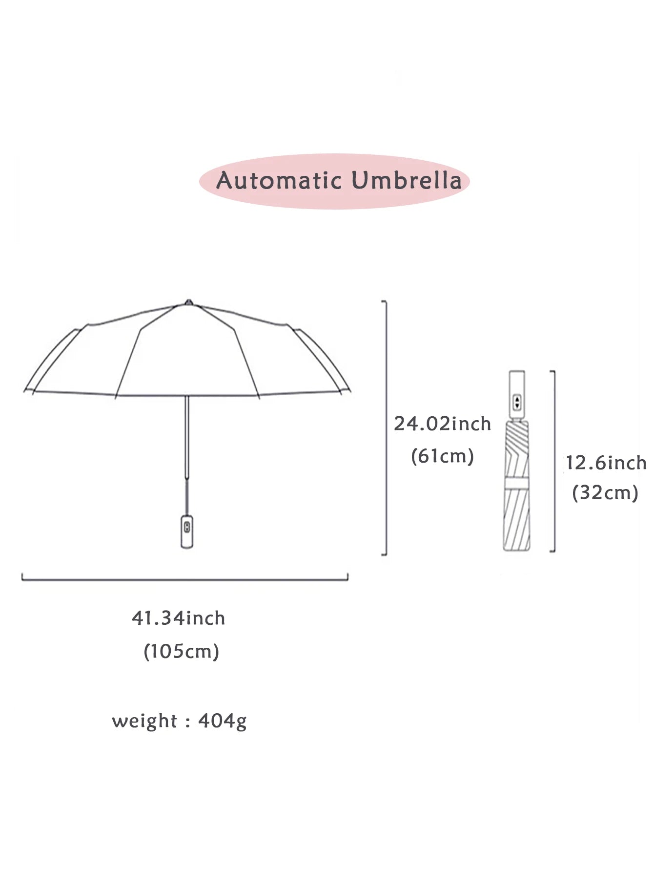 Heavy Duty Windproof Double Layer Fully Automatic Umbrella 