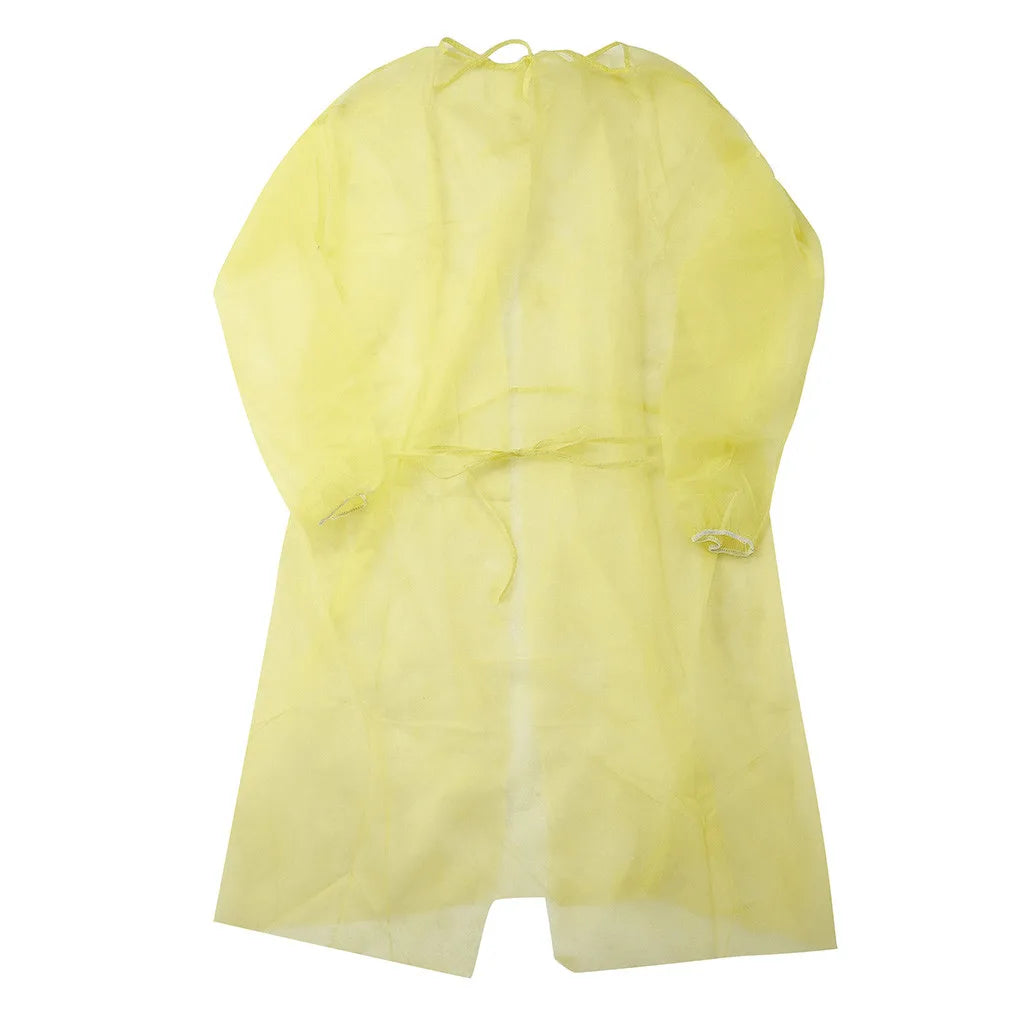 Ropa de aislamiento protectora desechable Unisex, 10 piezas, antisaliva, imperme