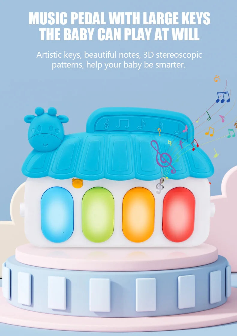 Soporte de Fitness para bebé, juego de música, juguetes de actividades de gimn