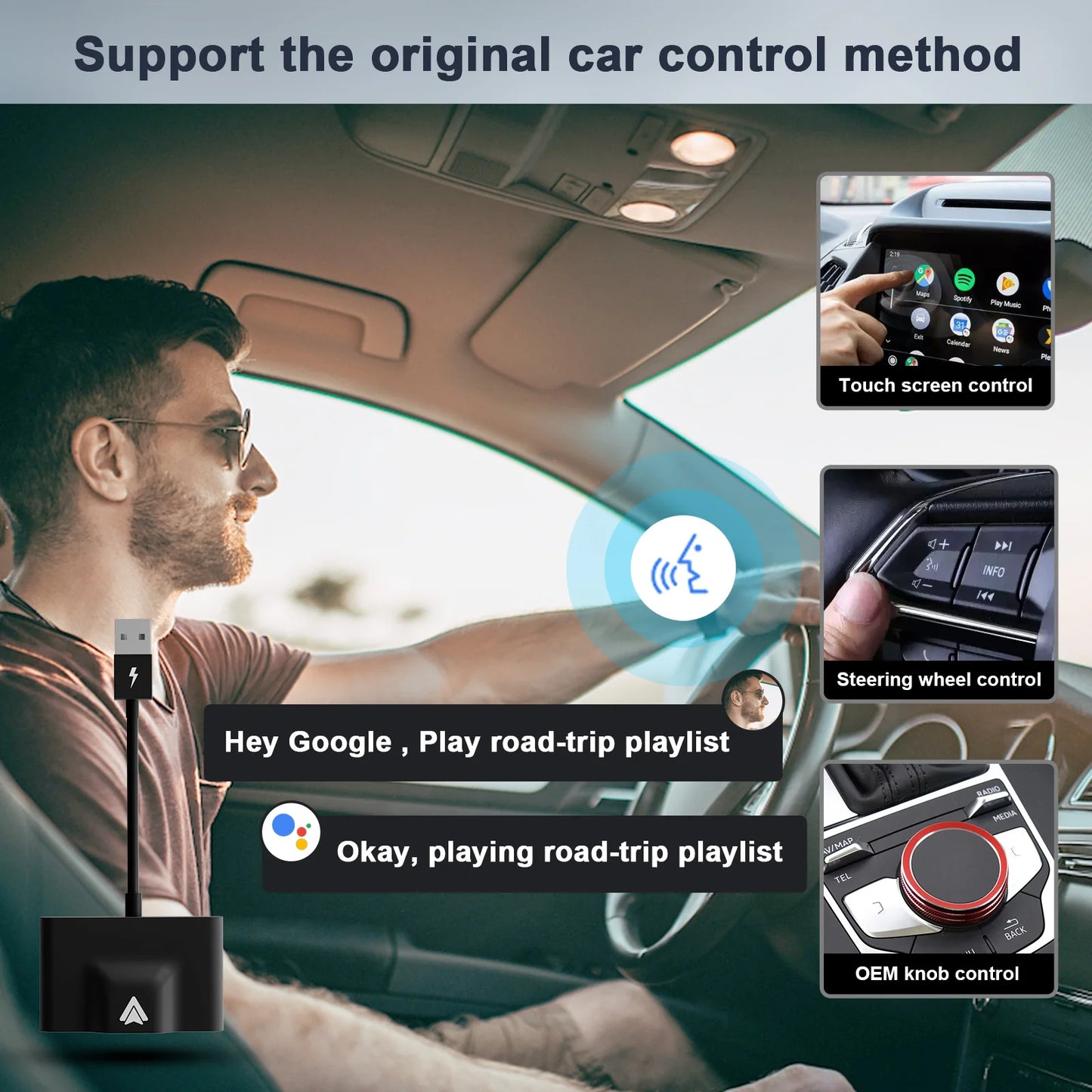 Wireless Car Adapter for Android Phone Auto Dongle for c 