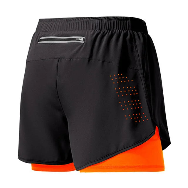 Pantalones cortos para correr para hombre, Shorts de secado rápido para Fitness