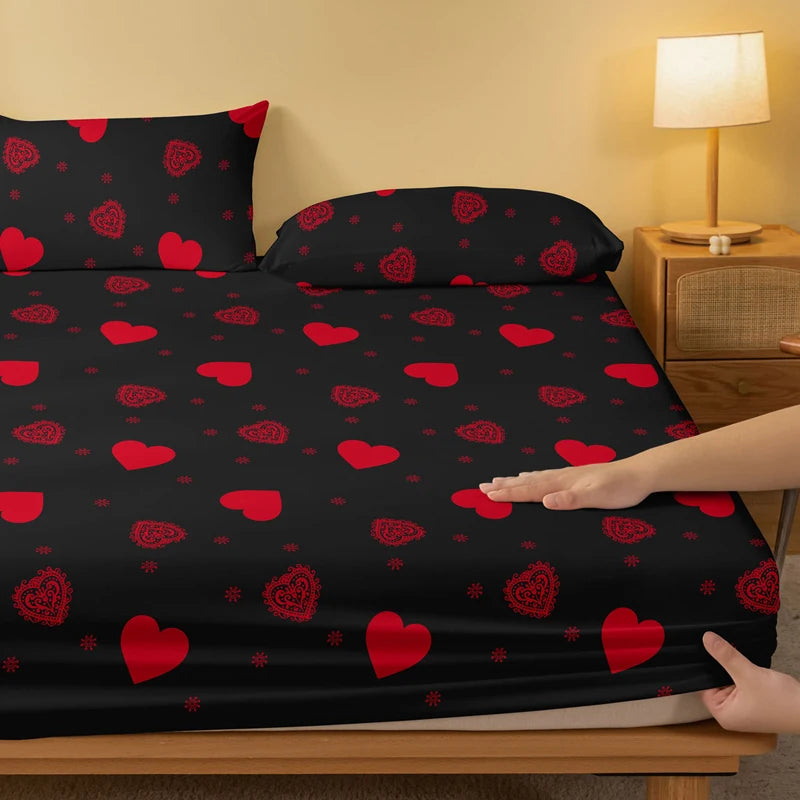 Colcha lijada con estampado de amor para hombre y mujer, ropa de cama sencilla,