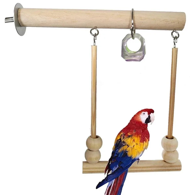 Juguete para masticar loros, cuerda de algodón, puente para morder, rasgado, ca