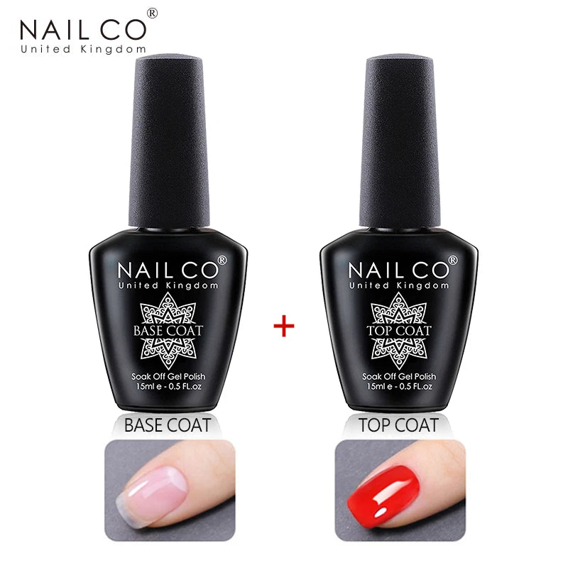 NAILCO-Esmalte de Gel para uñas, imprimación, capa Base, removedor mágico, juego de funciones, UV, Esmalte de uñas, arte de uñas, 15ml