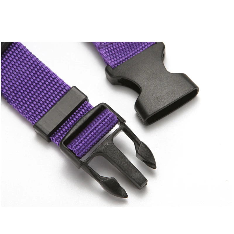 Cinturón de seguridad de coche para mascotas, correa de plomo de nailon, cinturón de seguridad de asiento trasero, Collar de arnés ajustable para perros, accesorios para mascotas, Color sólido, 2 en 1