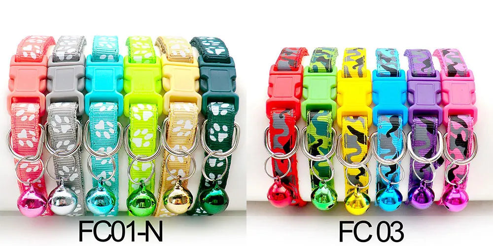 Adjustable Cat Collar with Bell Puppy Kitten Collar Wholesale 