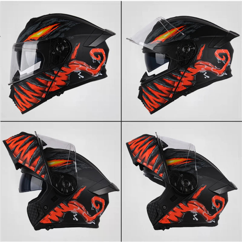 Uchoose Motorcycle Full Face Helmets Crash Protective Gear 