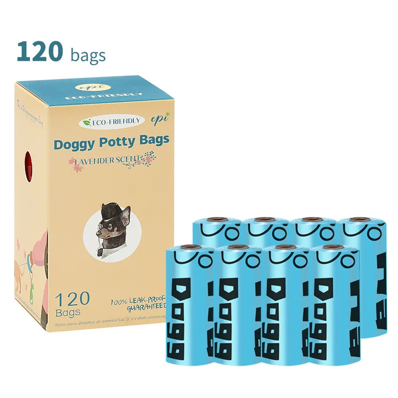 Bolsa de basura biodegradable EPI para mascotas, bolsas para caca de perro, disp