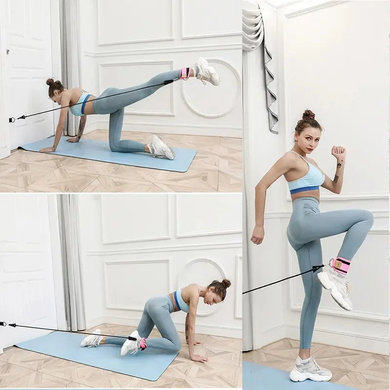 Cable Ankle Straps Double D Ring Ankle Cuffs for Training 
