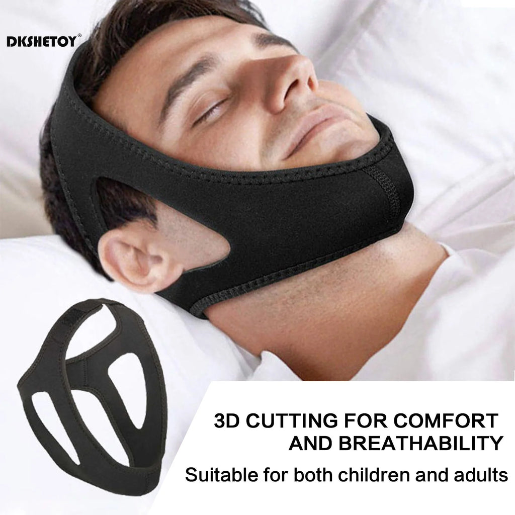 Adjustable Anti Snoring Mouth Guard Belt Stop Snoring Strap 