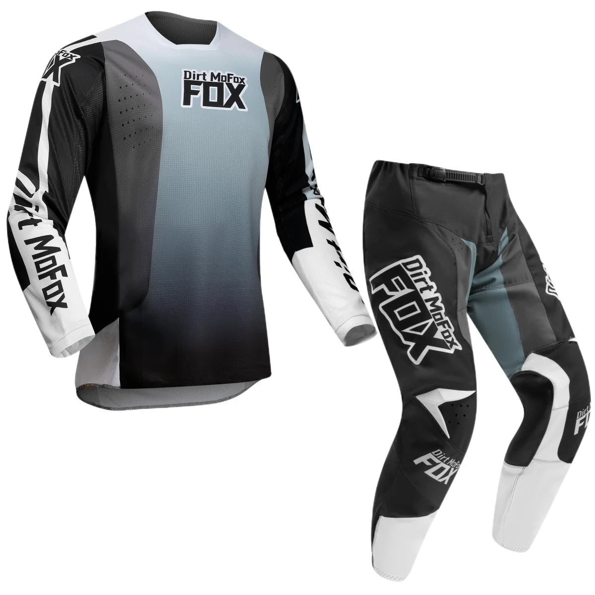 Dirt MoFox Motocross Racing Clothing Set Motorcycle Jersey and Pants 