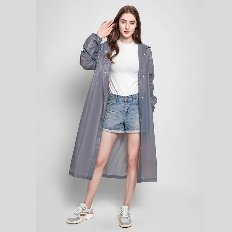 Adult 3 in 1 Waterproof Long Raincoat Rain Coat Jacket Co