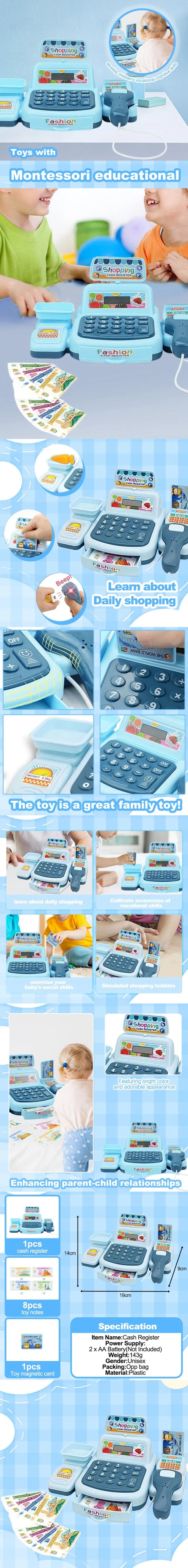 Box toys for electronic shopping games and sound effects, play 