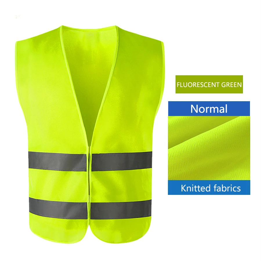 Chaleco de seguridad reflectante de alta visibilidad, chalecos reflectantes de seguridad ajustables, tráfico nocturno al aire libre para correr, ciclismo y Deportes
