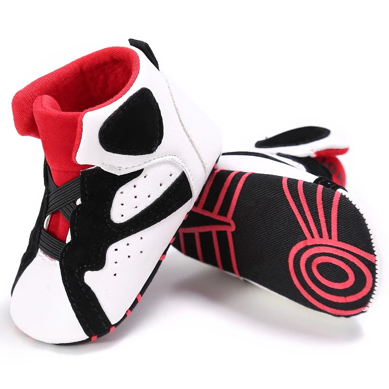 Baby High Top Basketball Sneakers Anti-Slip Casual Sports Shoes 