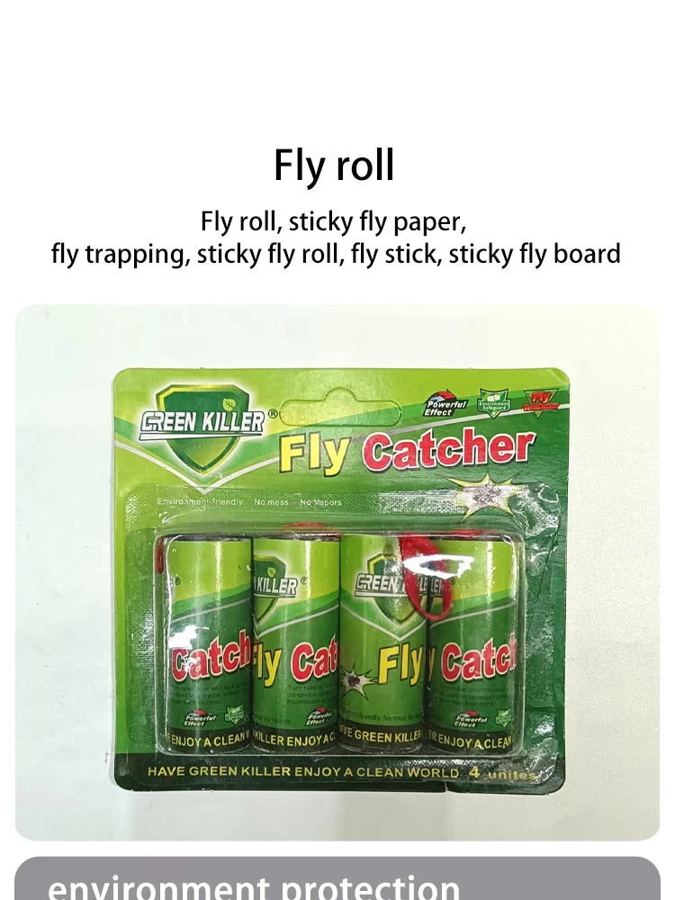 Fly Catcher Adhesive Strip Fly Catcher Tape Easy to Use Fly Catcher for Fly Trap 