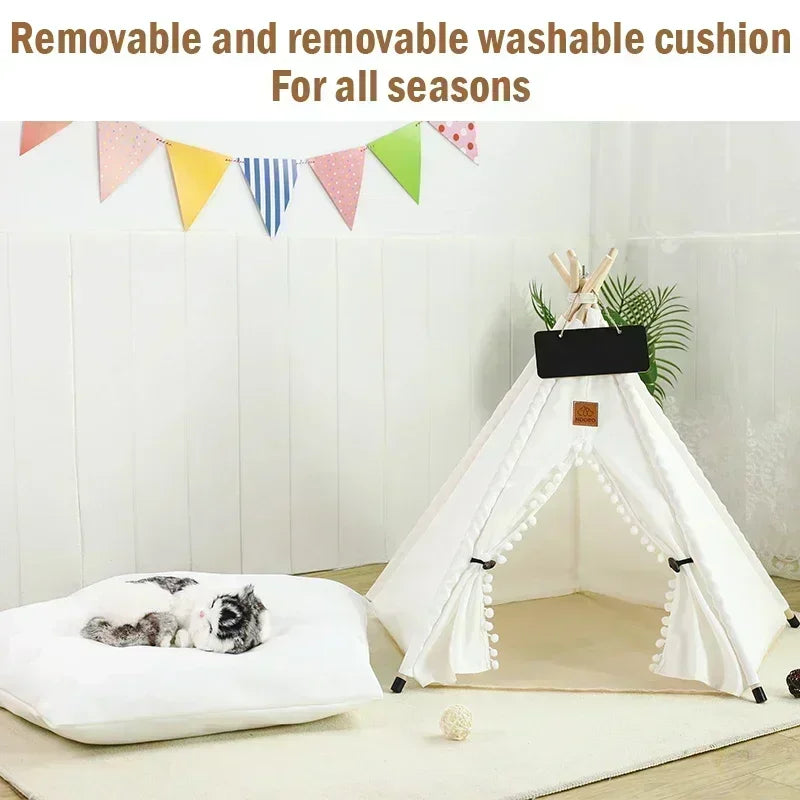 Portable Pet Tent Removable and Washable Dog House 