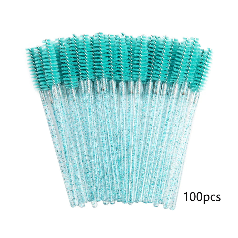 Disposable Mascara Wands Eyelash Applicator Brush Spoolies for Ext 