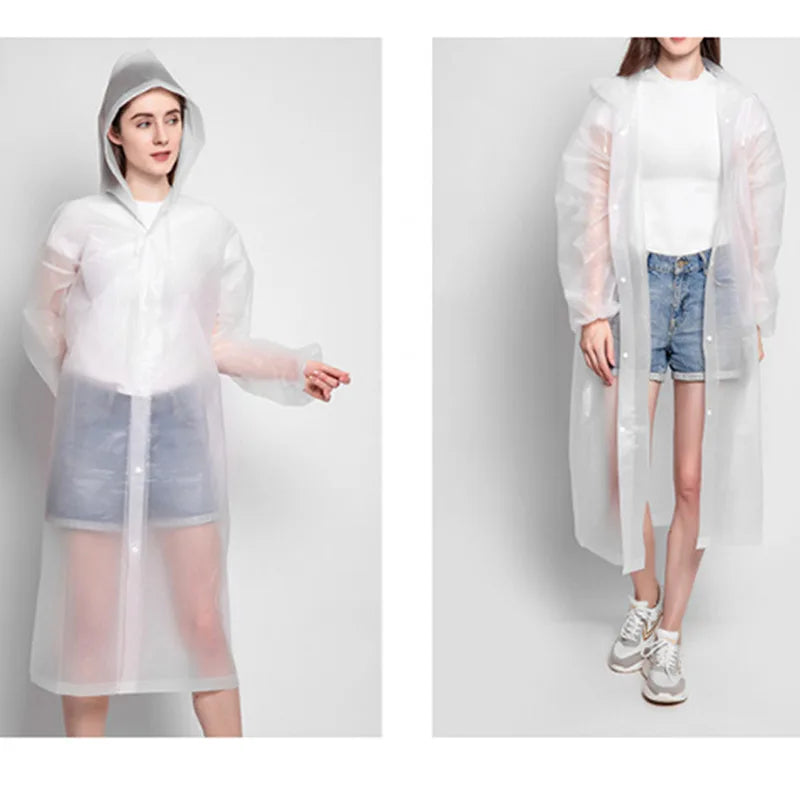 Adult 3 in 1 Waterproof Long Raincoat Rain Coat Jacket Co
