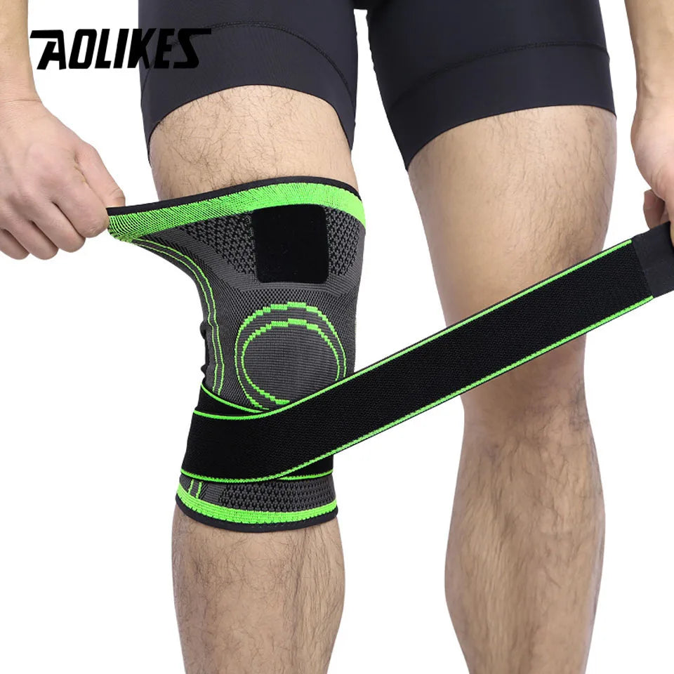 AOLIKES-rodillera protectora profesional para deportes, 1 unidad, rodillera de v