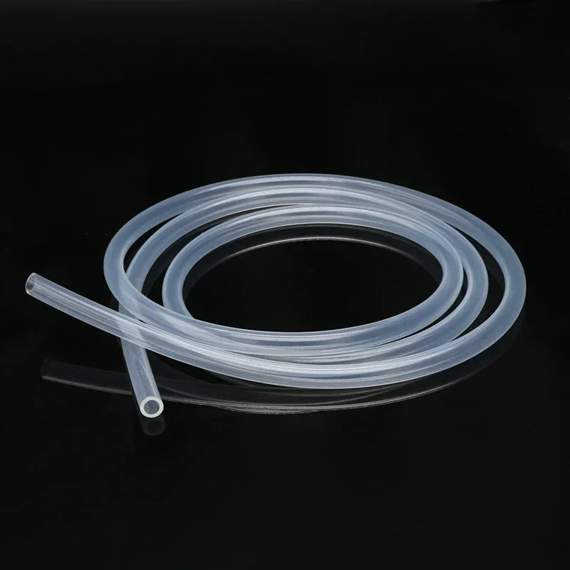 Tubo de silicona Flexible transparente, ID 0,5, 1, 2, 2,5, 3, 4, 5, 6, 7, 8mm, tubo de grado alimenticio, resistencia a la temperatura, no tóxico, 1M/5M