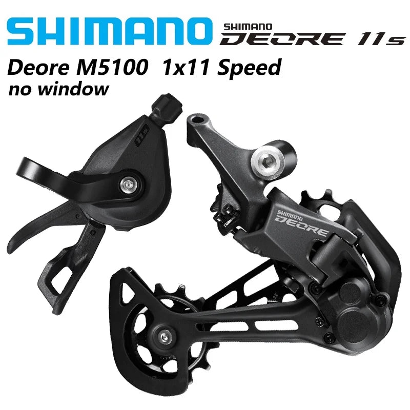 SHIMANO-desviador DEORE M5100 para bicicleta de montaña, 11 velocidades, SHADOW