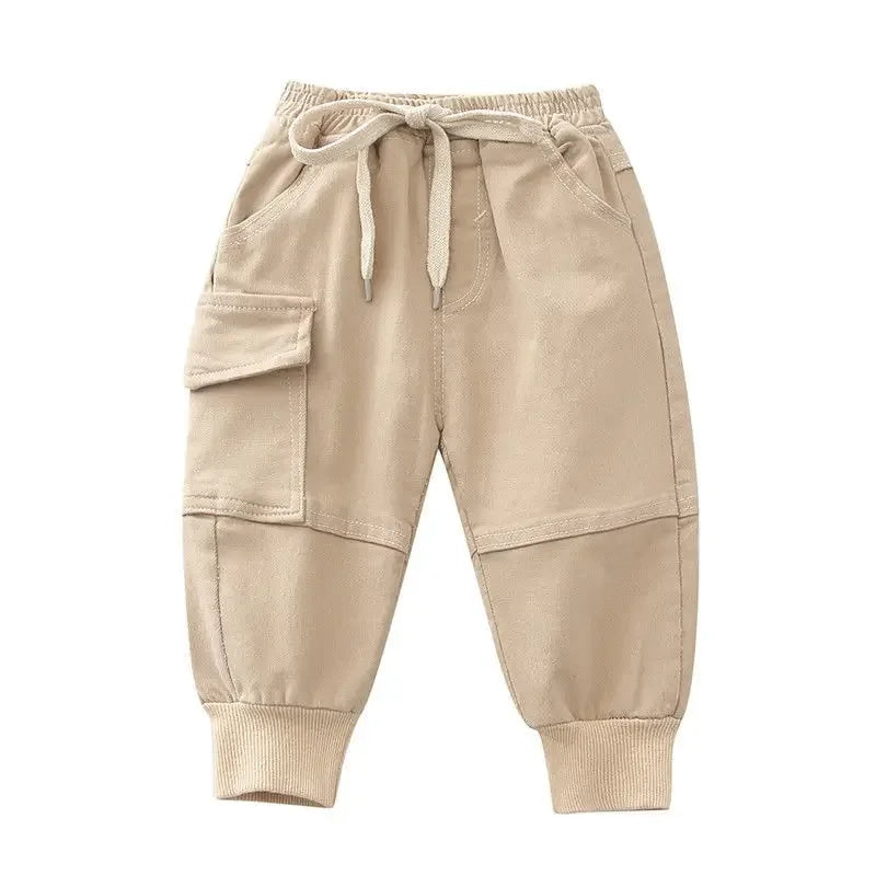 Pantalones Cargo de algodón para niños de 2 a 6 años, ropa deportiva informal