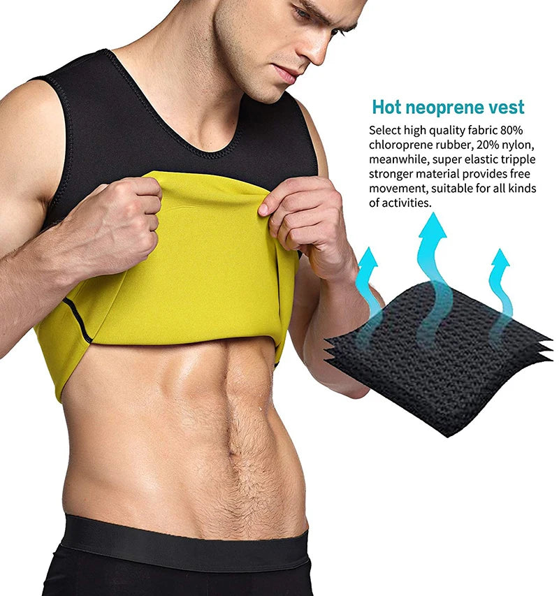Men's Slimming Body Shaper Vest Waist Reducer Belt 