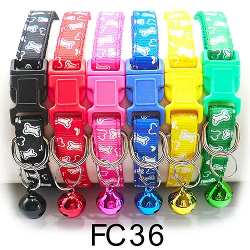 Adjustable Cat Collar with Bell Puppy Kitten Collar Wholesale 