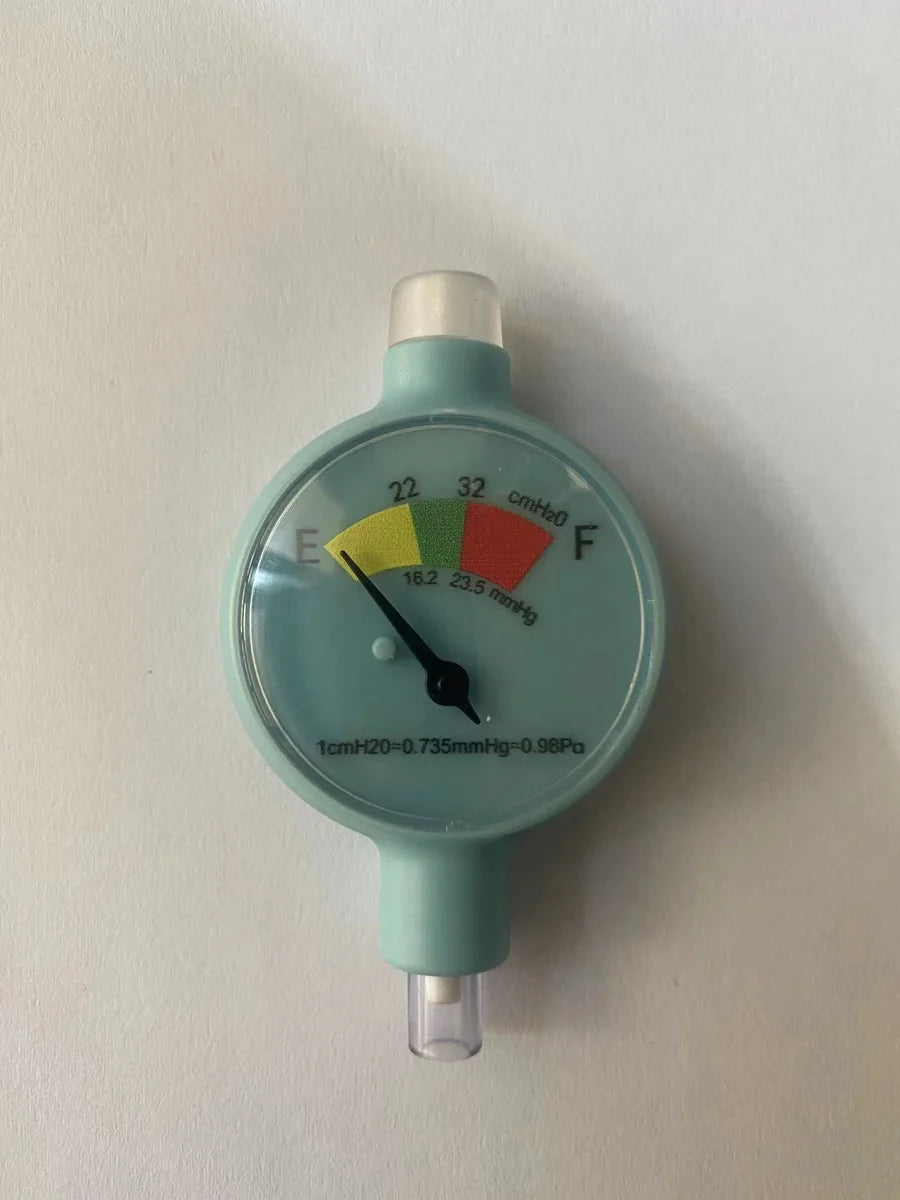 Endotracheal intubation balloon pressure gauge detection device 