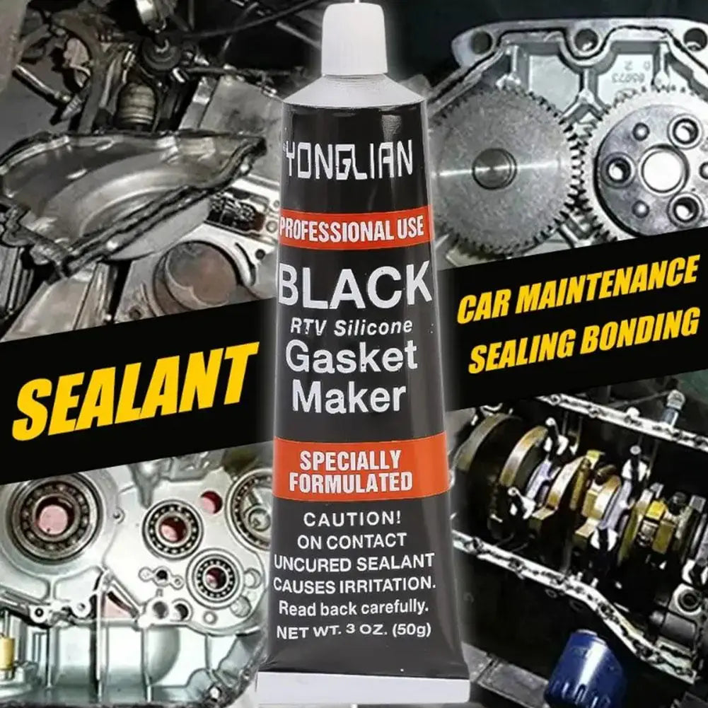 Sellador de juntas de silicona RTV, sellador negro de alta temperatura, resistente al aceite para motores, sellador automotriz con alta adherencia, C1B3