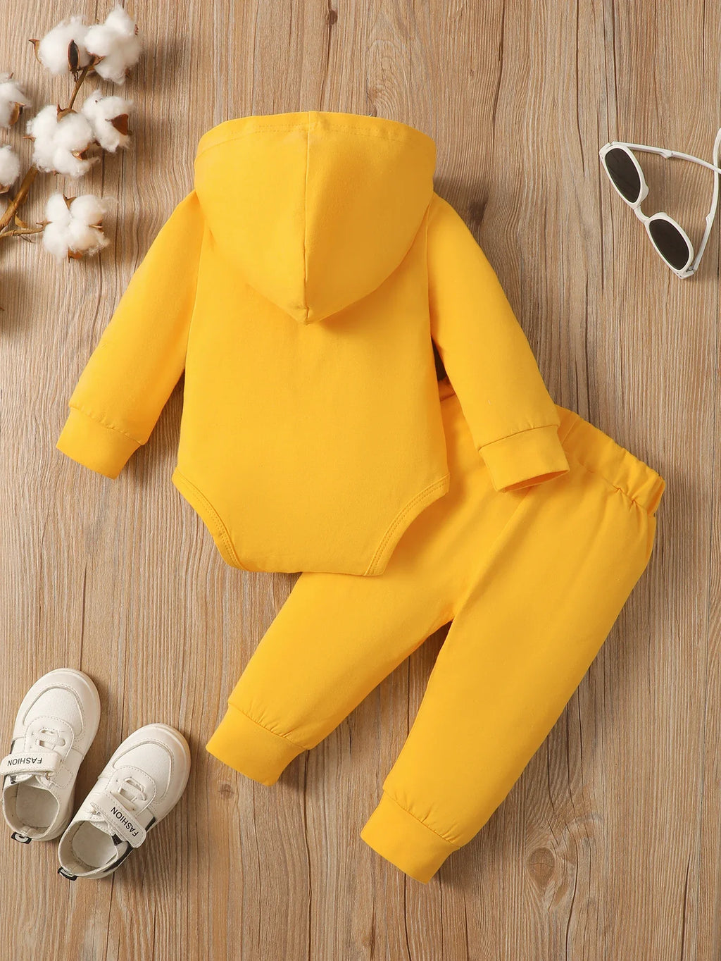 Sudadera con capucha de algodón de manga larga para bebé, ropa de moda para re