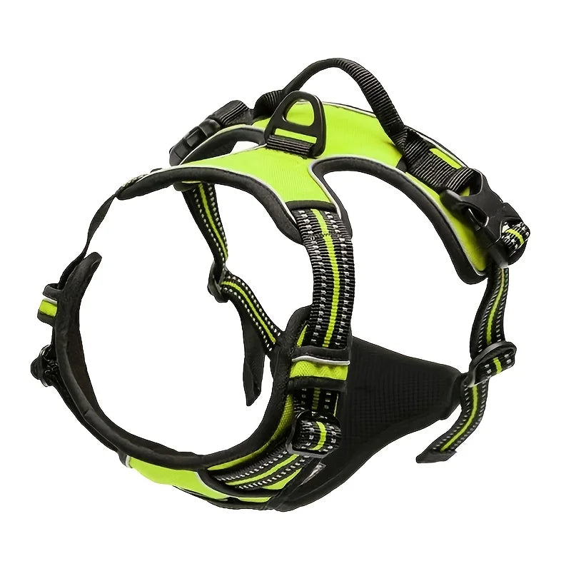 Adjustable Dog Harness Vest with Night Reflective Strip for Small Dogs 