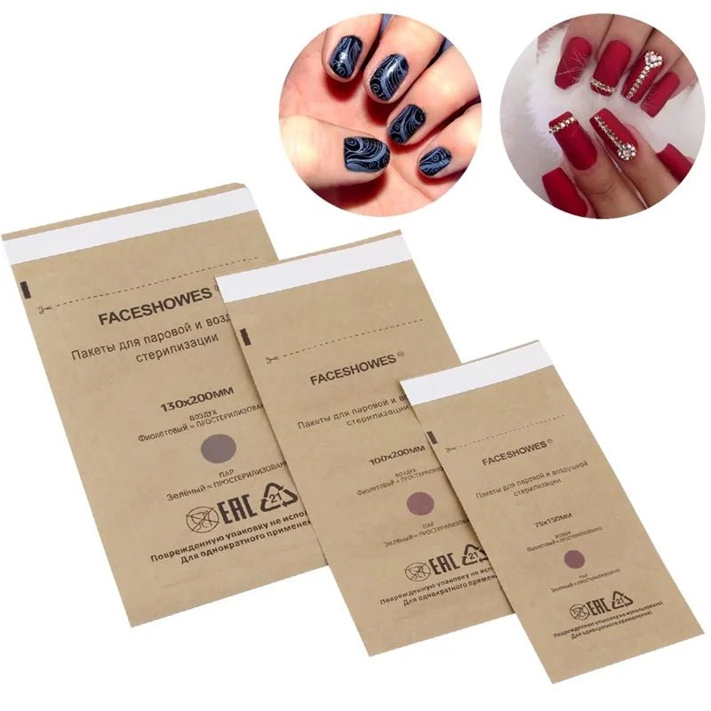 Disposable Disinfection Bag for Nail Tools Kraf Sterilizer